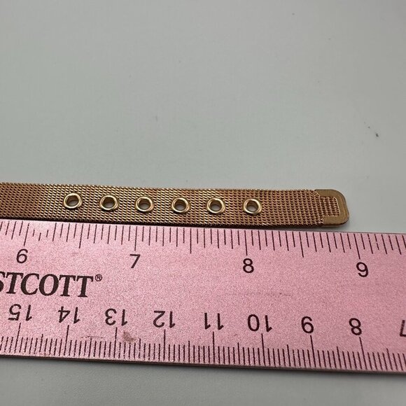 3/$30 Grey Marble Dial Watch Women Rose Gold Tone 36MM Mesh Band 9 Inch - Picture 12 of 14